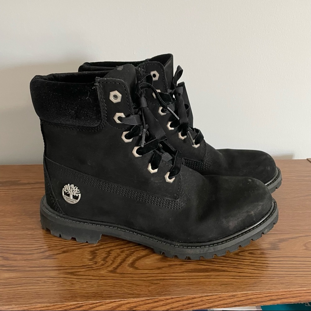 Timberland Boots with Velvet Details